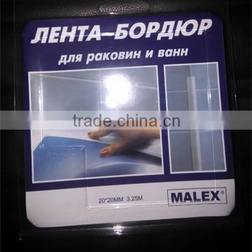 hot sale self adhesive tub/wall/floor/counter caulk strip