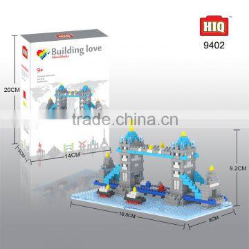 HIQ Famous buildings London Bridge plastic mini bricks and blocks toy