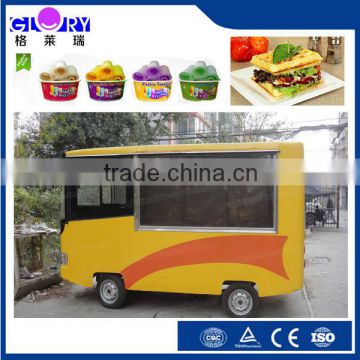 Electric Fast Food Cart Price For Sale GL-EF370 Specialized Mobile Kitchen With CE Certificates