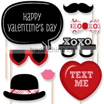 Pink Mustache Bash - Piece Photo Booth Props Kit - 20 Count photo-4