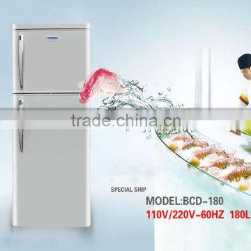 Refrigerators 180L 110v/220v frost-free energy saving refrigerators household double door refrigerator