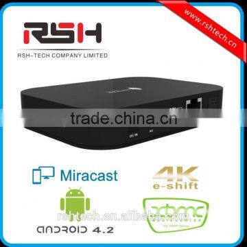 android tv box iptv media player xbmc box ,supports Miracast DLNA and air play