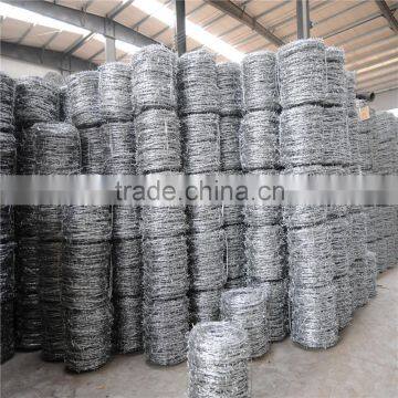 China suppiler electro galvanized /hot dipped galvanized barbed wire coil with best price