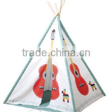 4-Walls Guitar Teepee Children Teepee Kids Tent Wigwam Indoor Tipi Playhouse Playhome