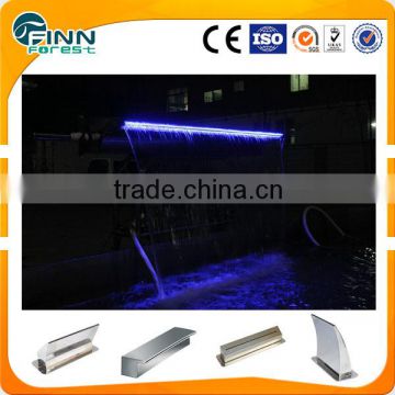 Led light water curtain for swimming pool decoration