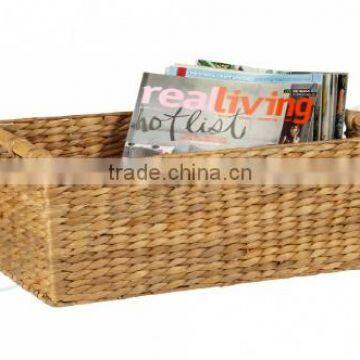 High quality best selling 2016 water hyacinth ractangle laundry basket