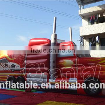 Commercial inflatable bouncer car, inflatable combo car,sale cheap bouncy castle