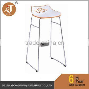 Bar Furniture Type Double Color Plastic High Bar Chair