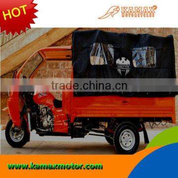 Three Wheel Tarpaulin Covered KA200W-E Gasoline Cargo Tricycle