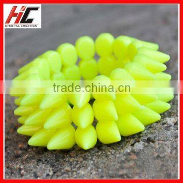 Promotional Hot Selling New Design Fashion Yellow Acrylic Bracelet