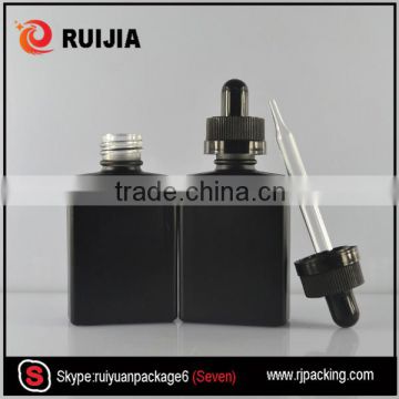 e liquid square shape black frosted glass bottle with dropper bottle 30ml                        
                                                                                Supplier's Choice