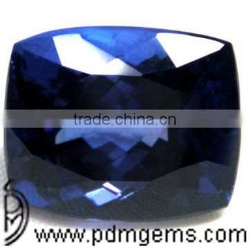 Tanzanite Cushion Cut Faceted For White Gold Ring From Jaipur