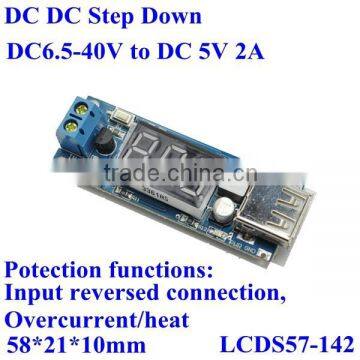 USB battery charger pcb circuit board dc4.5-40v 36v 24v 18v 19v to dc 5v 2a step down buck converter for mobile ,Ipad,MP3,Car