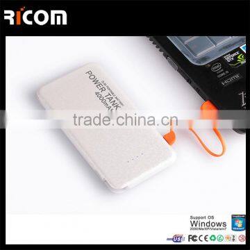 Portable Built-in Cable Power Bank 4000mah With Dual USB, Universal External Mobile Portable Charger for Samsung photo-4