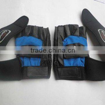 2013 new style custom leather weight lifting gloves