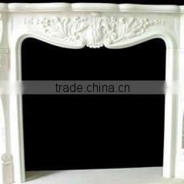 White Marble Fireplace