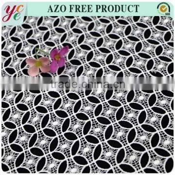 new floral embroidery fabric polyester material 100 polyester mesh fabric