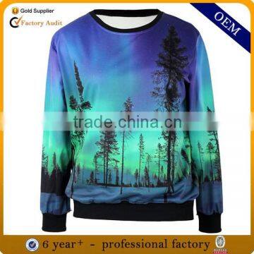 Custom mens and women printing sweatshirt,wholesale cheap all over print sweatshirts