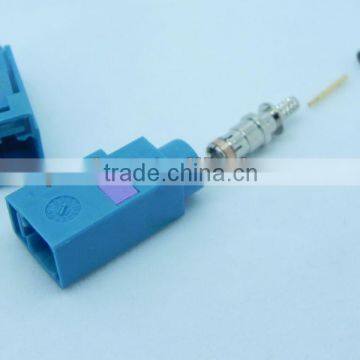 Fakra Female Cable Mount connector Waterblue /5021 Neutral coding