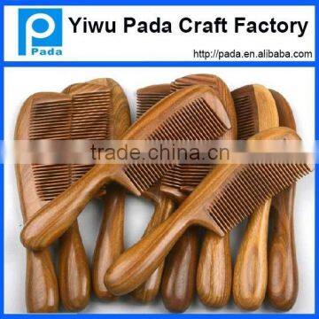 Comfortable Handle Green Sandal Wood Hair Comb