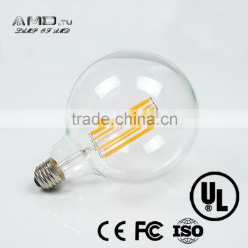 CE UL LED filament G125 bulb g45 g80 g95 g125 LED filament bulb light