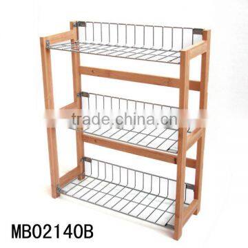 wire store bamboo shelf