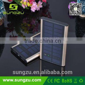6000mah Factory Direct Price Ultra Thin Solar Power Bank Supply Charger Wholesale