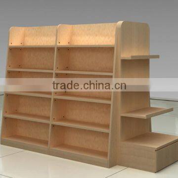 wood display shelves for retail shops and stores