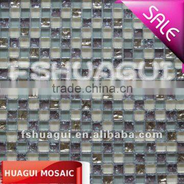 USA COVERING bathroom border glass mix marble mosaic tiles HG-815187