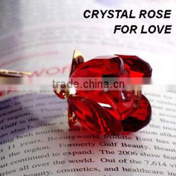 Elegant Pretty Crystal Rose Flower for Gifts & Decoration ZW-M013