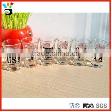 Home Drinking Cocktail Container Glass Material & Eco-Friendly Feature 30ml Shot Cups