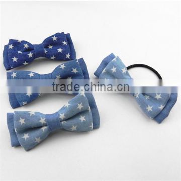 fashionable satin ribbon handmade flower for hair accessories