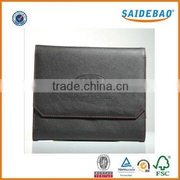 Dongguan factory direct Delicate pu leather file folder, custom file folder for car,folder with custom Logo