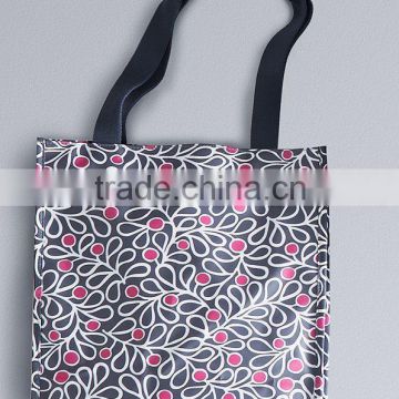 printing pattern cotton coated with pvc reusable recycle shopping bags