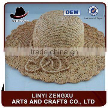 french hand crocheted straw beret hat