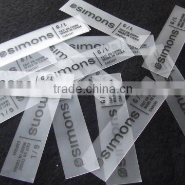 custom sew on swimwear fashion TPU labels