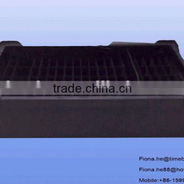 Black anti-static corrugated pp tray with dividers