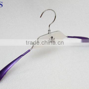 High quality PVC coated Hanger with transparent logo plate