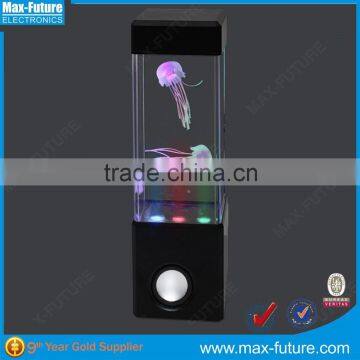 USB Powered Jellyfish Speaker with LED Light Dancing Water Show