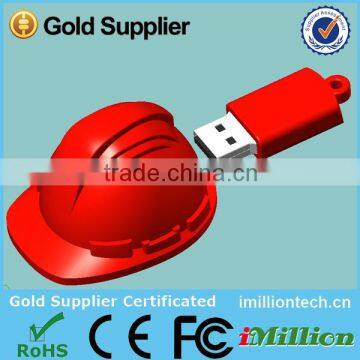 fashional hard hat usb flash drive with real capacity