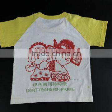 Light inkjet heat transfer paper A3 size for cotton t-shirt/transfer paper for canon printer/transfer paper for cotton