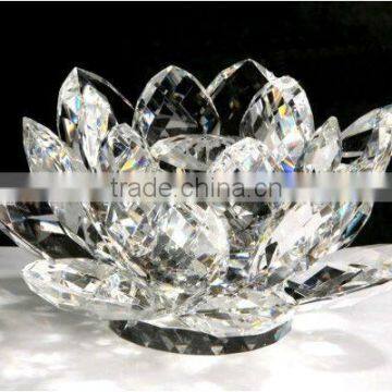 Decorative Clear Crystal Lotus For Party Decoration