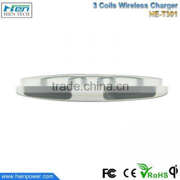 High Quality 3 Coil qi Wireless Induction Battery Charger for Lenovo From China photo-3