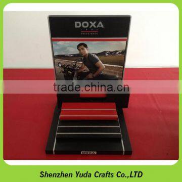Wooden Watch Display With Acrylic c Ring Holder, Shopping Mall MDF Watch Stand photo-2