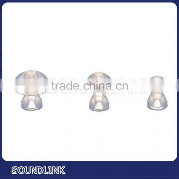 Replacement clear silicone hearing aid ear tips