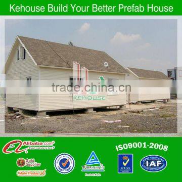 round logs with economic environment mobile light steel villa