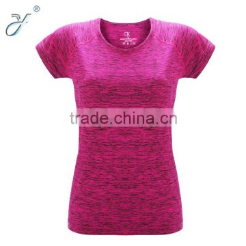 High Quality Women's Summer Workout Clothing Fitness Wear Yoga T Shirts