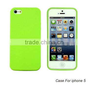 Plain tpu soft gel cell phone back cover case for iphone 5