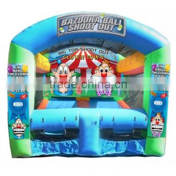 Inflatable Games of Bazooka Ball Clown Shoot Out Shooting Gallery