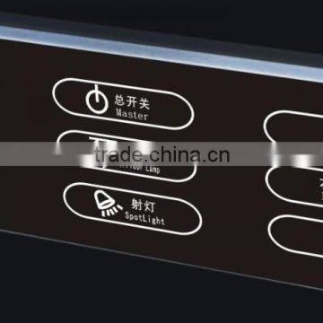 Fashion hotel light touch switch with socket